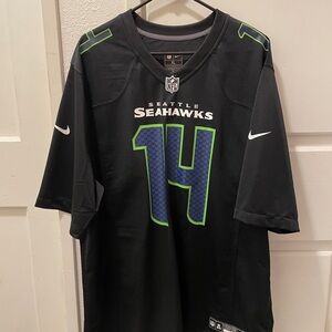 NFL Nike Seahawks Black Jersey 14 DK Metcalf